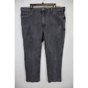 Mens Duluth Trading Flex Ballroom Jeans Gray Relaxed Fit Size 42x30 Cotton Denim